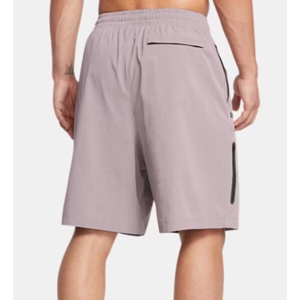 $90 Men's Under Armour Men's UA Unstoppable Vented Shorts Tetra Grey Size  Small - Picture 2 of 3